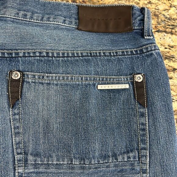 Sean John Cotton Medium Wash 90s Straight Leg Jeans Size 38 - Picture 4 of 10